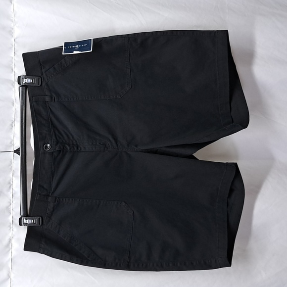 Karen Scott Plus Size Bermuda Shorts, Deep Black - Picture 2 of 13